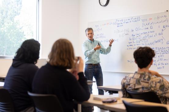 Students listen to lecture