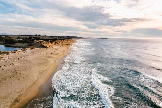 View of the coast