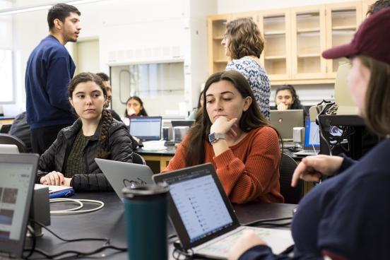 Students in class