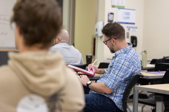 Students listen to lecture