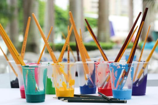 brushes for brush and bloom event