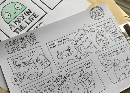 Drawing of Comic Strips
