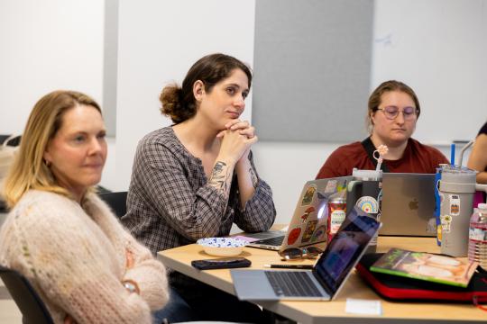 Students listen to lecture