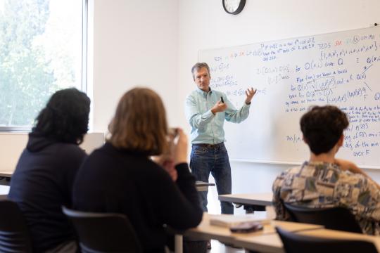 Students listen to lecture