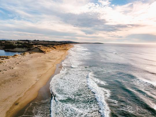 View of the coast