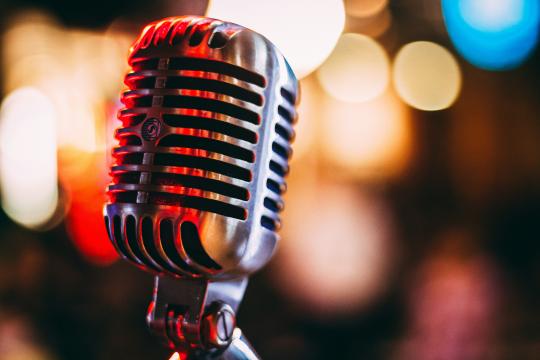 View of a microphone