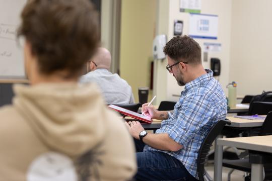 Students listen to lecture