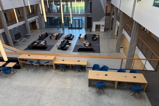 Photo of the new Stevenson Hall, first floor