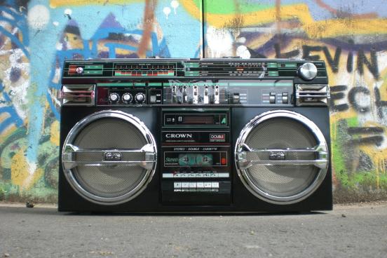 Groud Level Shot of Ghettoblaster