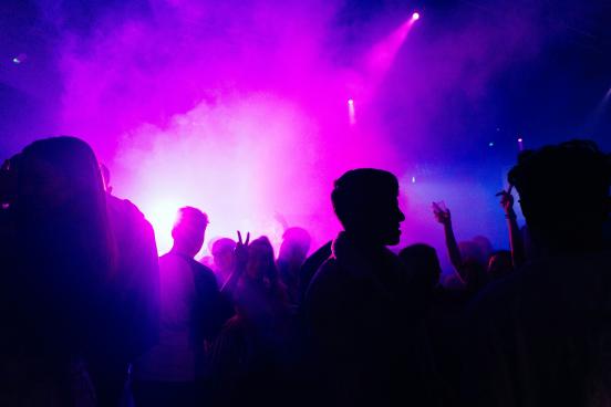 Students dancing to SSU DJ