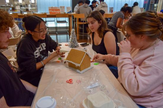 Student at gingerbread bash