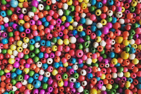 Beads of many colors