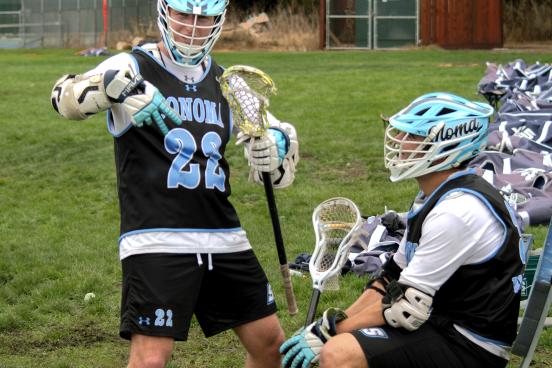 men playing lacrosse