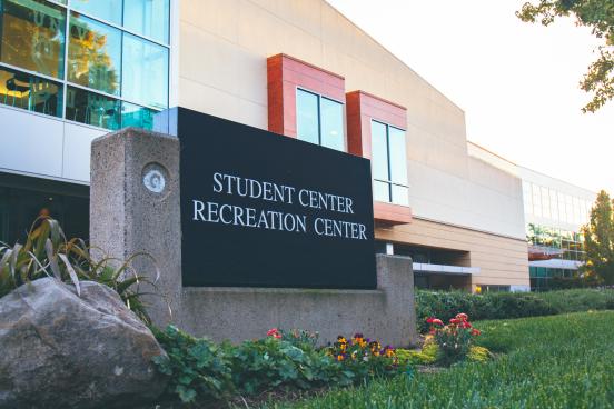 student center sign