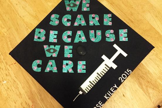 Decorated graduation cap