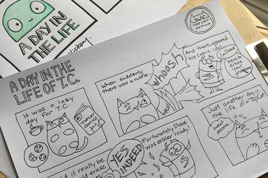 Drawing of Comic Strips