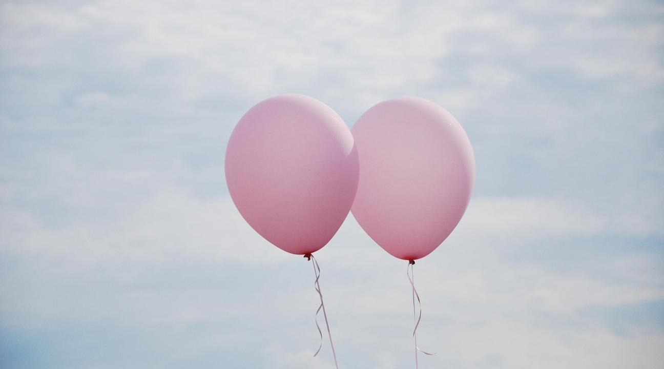 Balloons floating