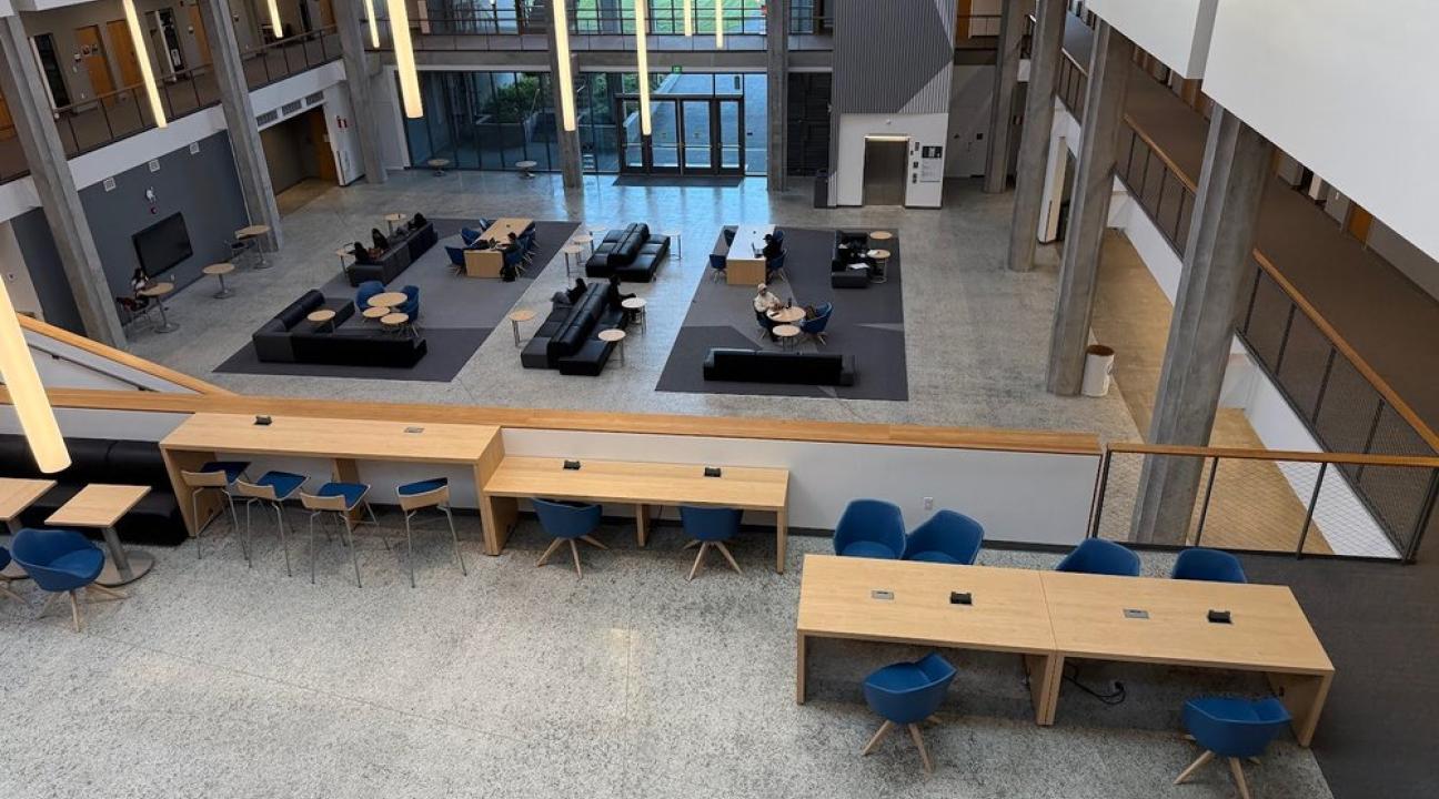 Photo of the new Stevenson Hall, first floor