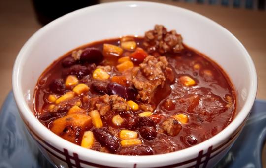 Bowl of Chili with beef
