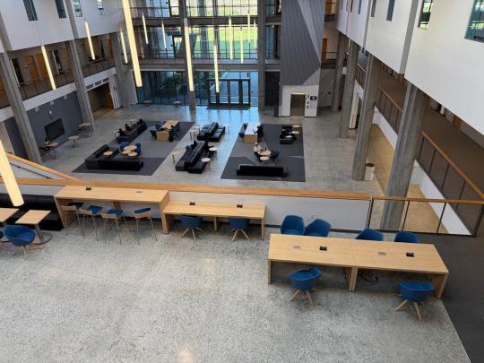 Photo of the new Stevenson Hall, first floor