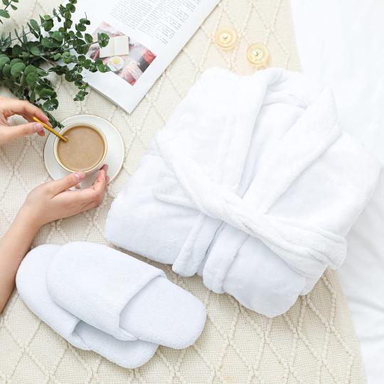 robe and slippers for college student