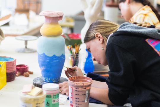 painting pottery
