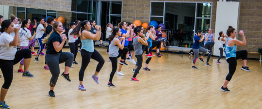 Sculpt class at the rec center