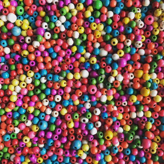 Beads of many colors