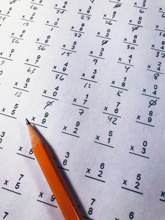 math time sheet
