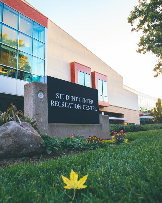student center sign