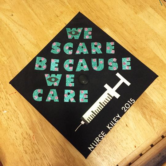 Decorated graduation cap
