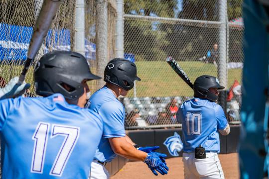 Sonoma State Players Playing Baseball 
